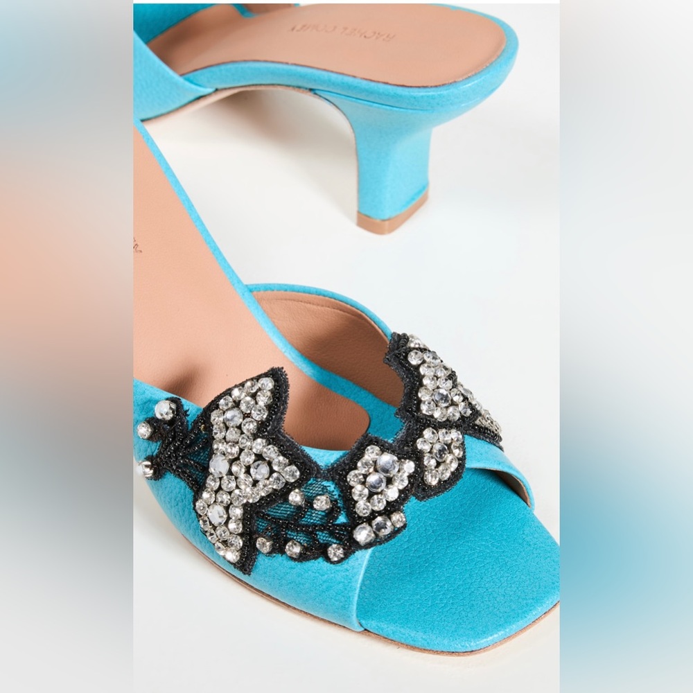 EUC / VGUC Rachel Comey Rhinestone Kitten Heels Sz 5 - Picture 3 of 16